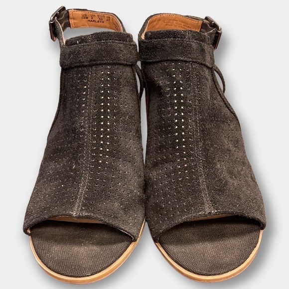 EUC Franco Sarto Harlet 2 Black Booties Sandals Size 10 - Picture 5 of 9